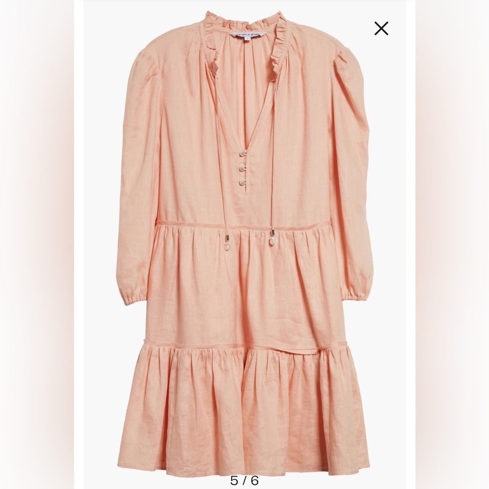 Veronica Beard Soft Coral Hawken Dress